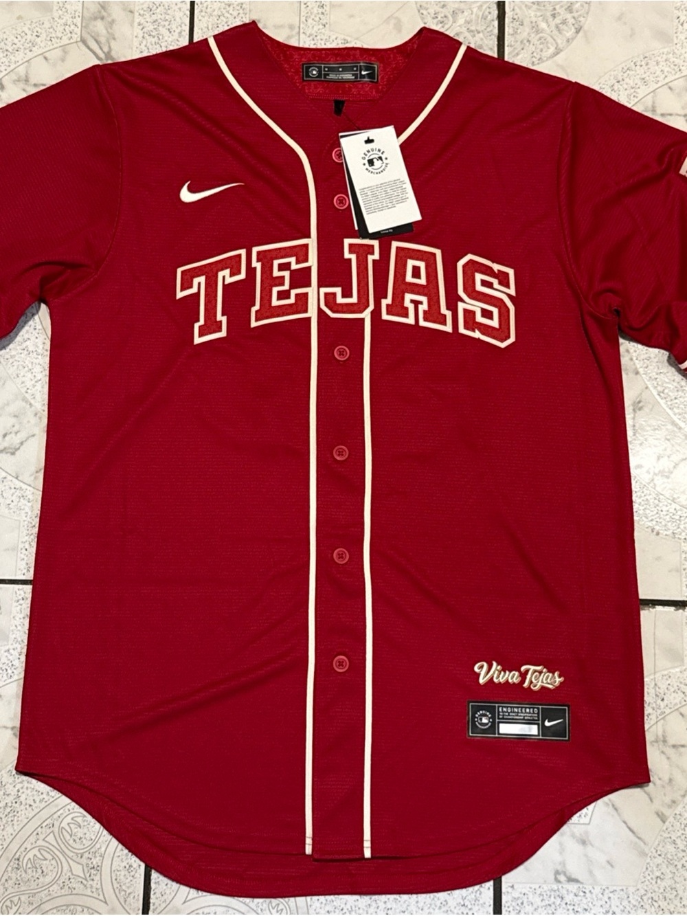 New Nike Texas Rangers City Connect Tejas Jersey Adolis García Men’s Size Medium
